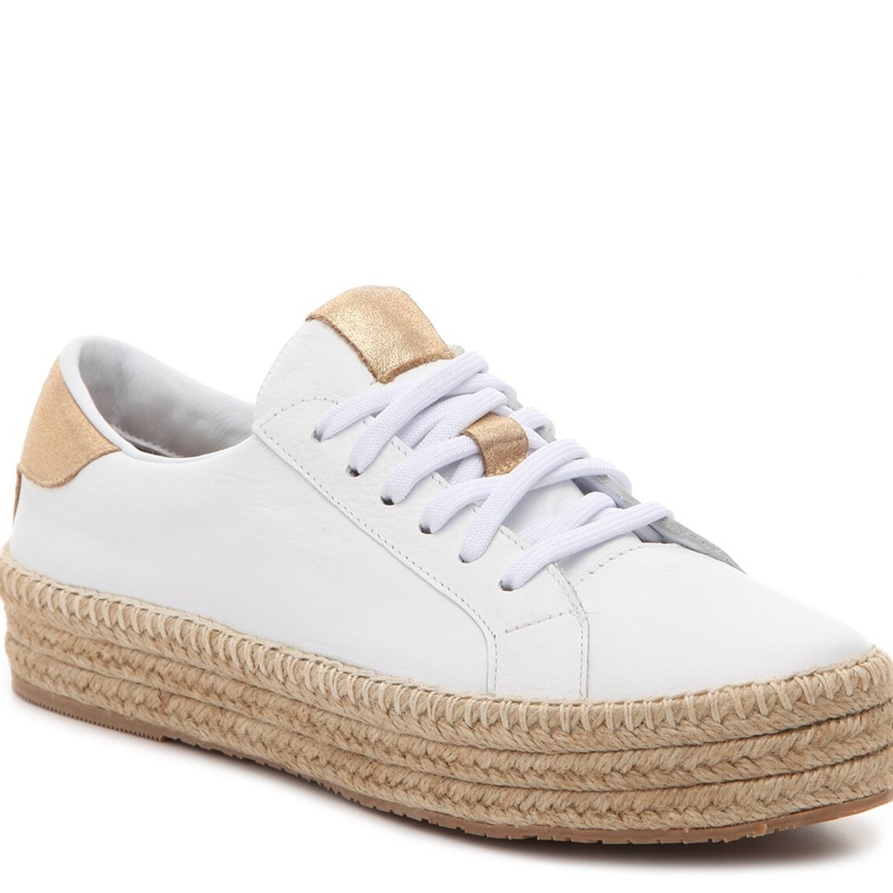 Kaanas Arizona Flatform White Leather Sneaker size 10 worn once